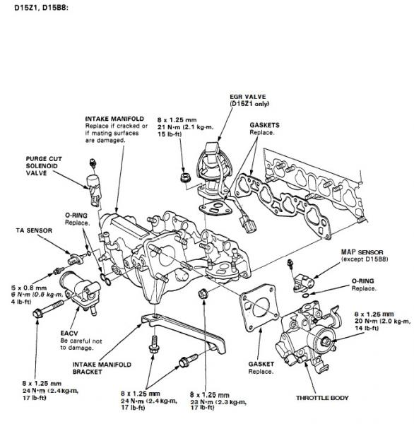 1996 Honda accord egr valve location #4