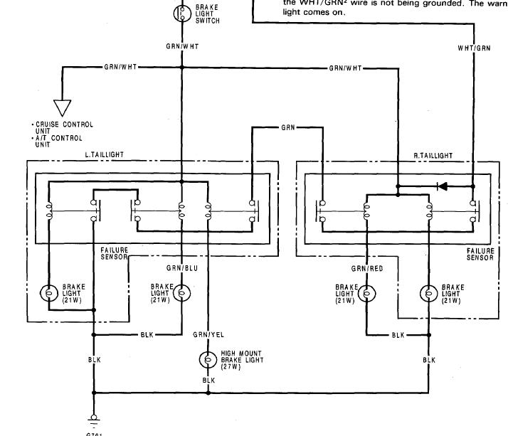 1990 Honda accord brake light wiring diagram #7