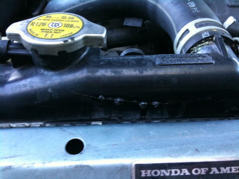 1994 Honda accord radiator leak #3