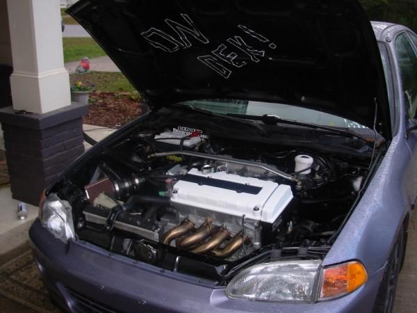 How to paint honda civic valve cover #6