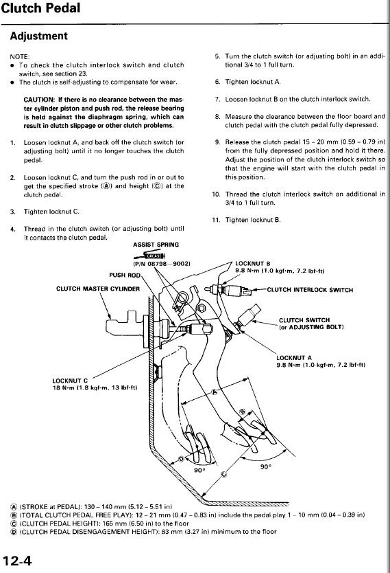 Honda del sol clutch switch #3