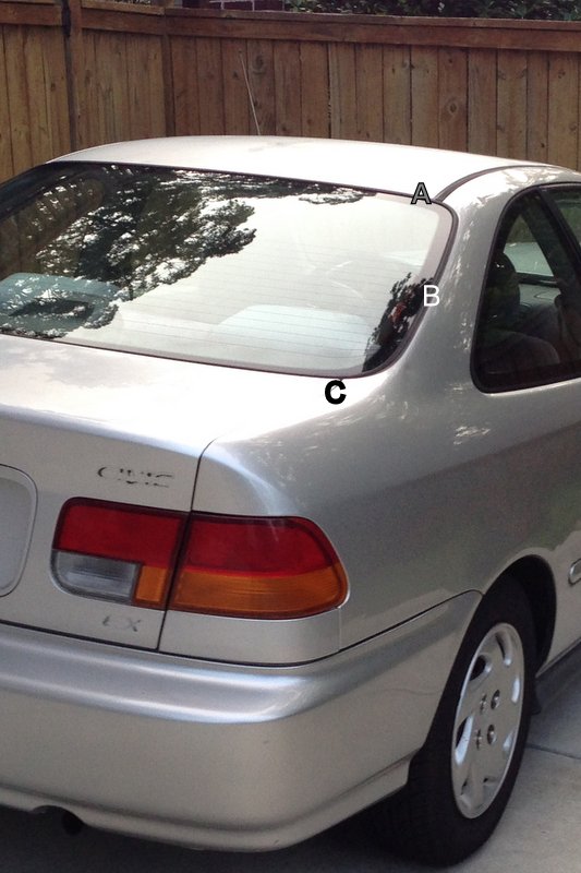 1997 Honda civic leaking trunk #4