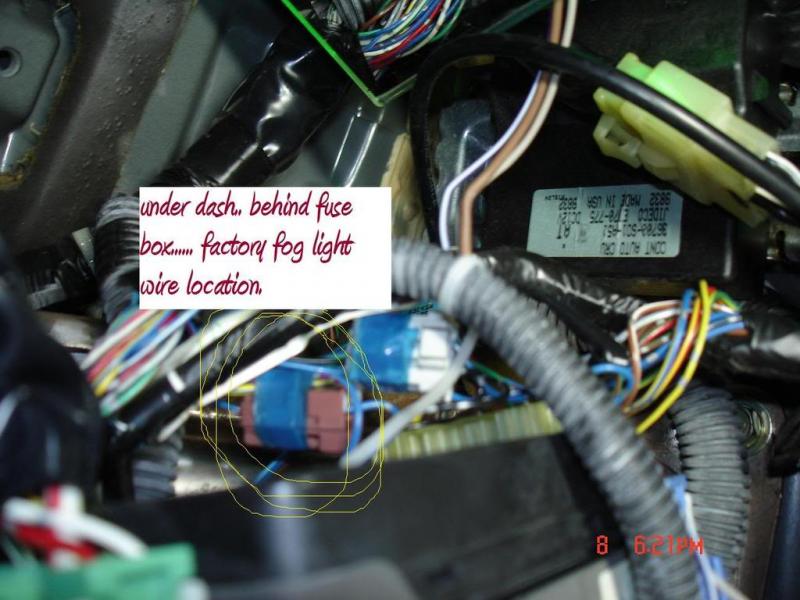 EK fog light: connector taped to rear of fuse box? - Honda ... 92 civic brake light wiring diagram 