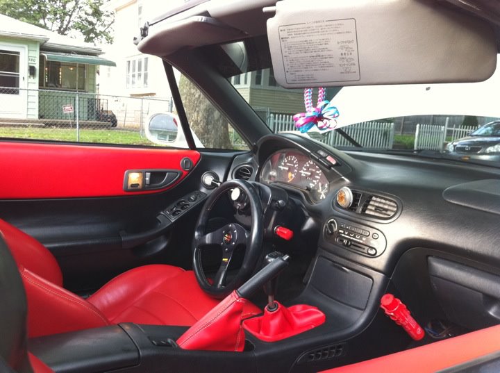 Red S2000 Seats And Red Trim In White Sol Honda Tech