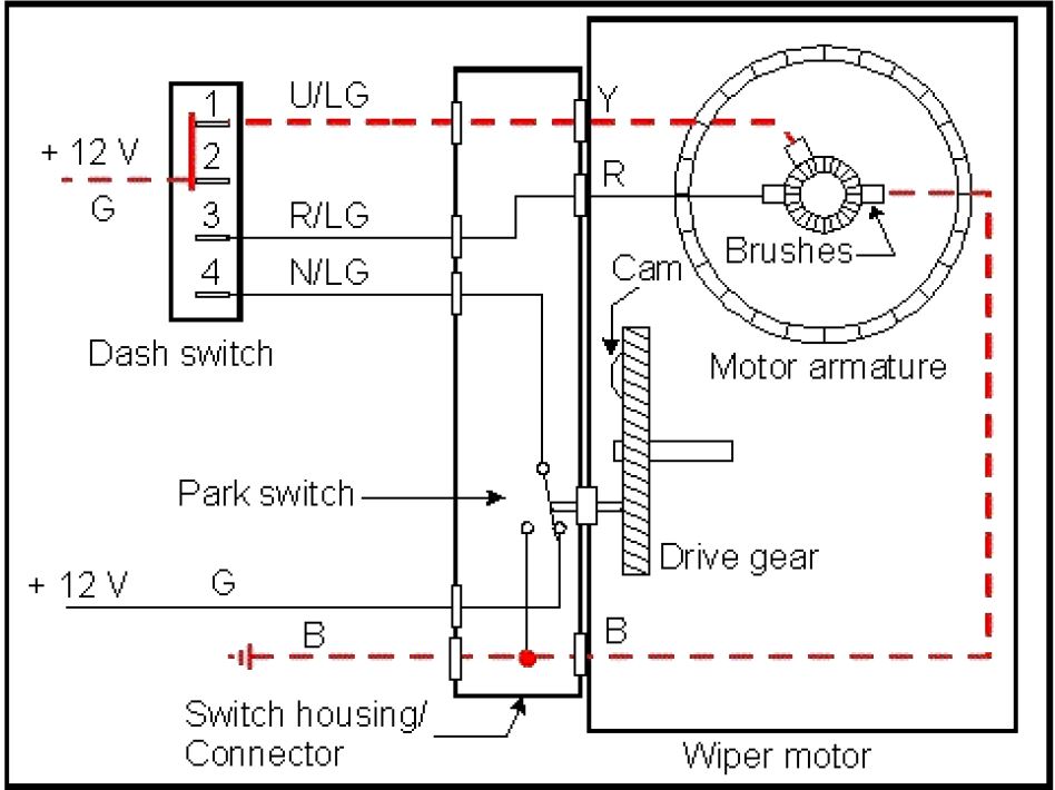 92-95 Wiper Motor Self Parking Switch