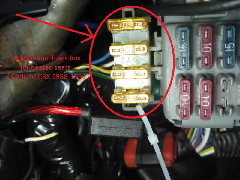 for sale / would like to buy 88-91 crx/civic parts only ... main fuse box for 2010 honda odyssey 