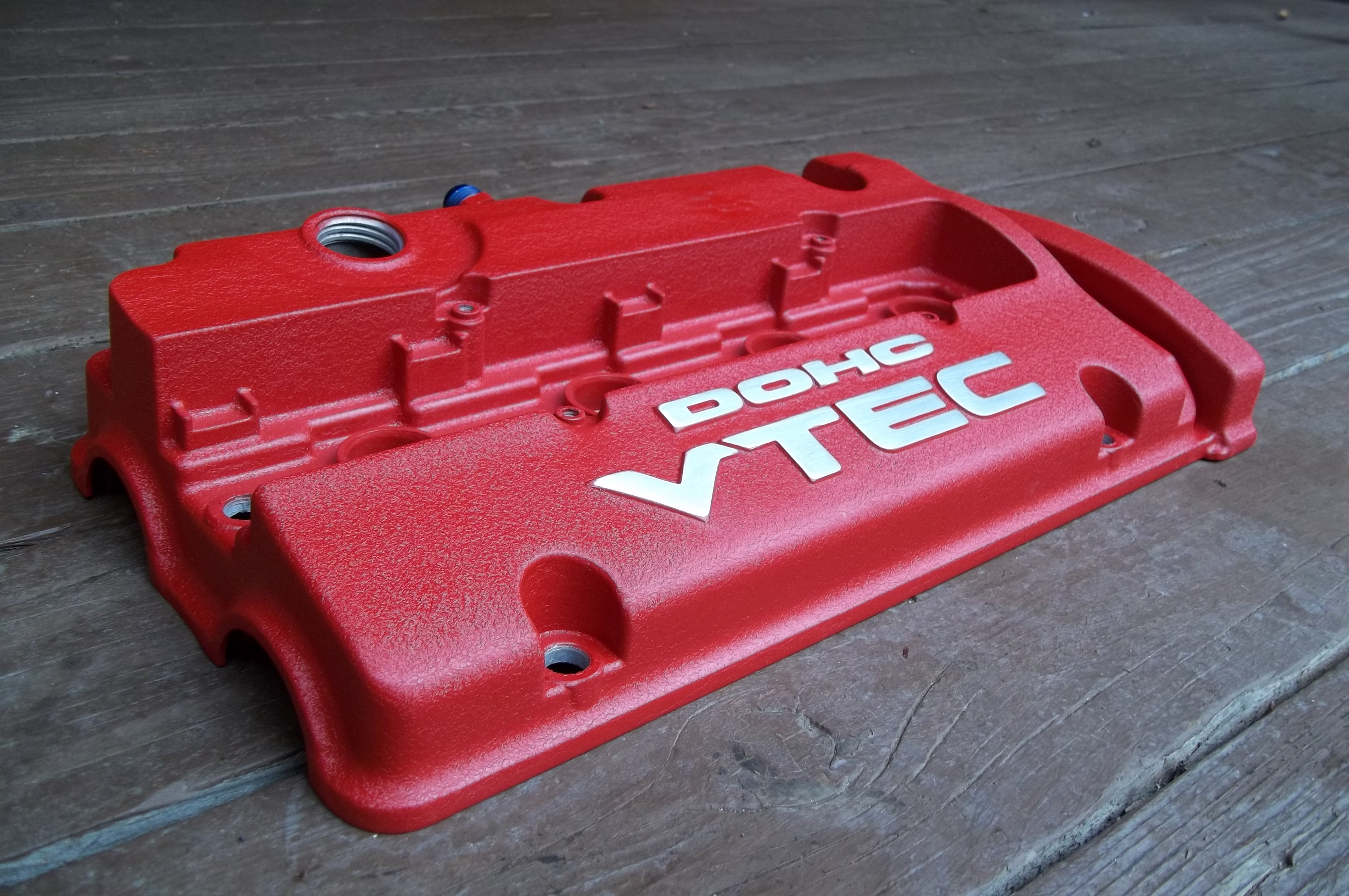 FS: H22 Valve Cover Powdercoated Wrinkle Red, 8 fitting - Honda-Tech - Honda Forum Discussion