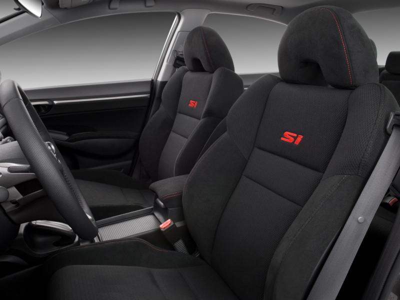 2008 Civic Si Front Seats Suede And Red Stiching Honda