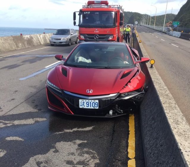 Shield Your Eyes: Driver in Taiwan Claims First NSX Crash