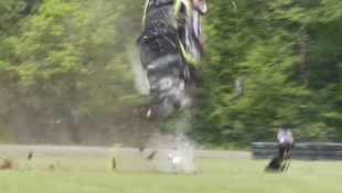 honda-tech.com Shea Holbrook Racing Honda Accord V6 wreck PWC Pirelli World Challenge crash