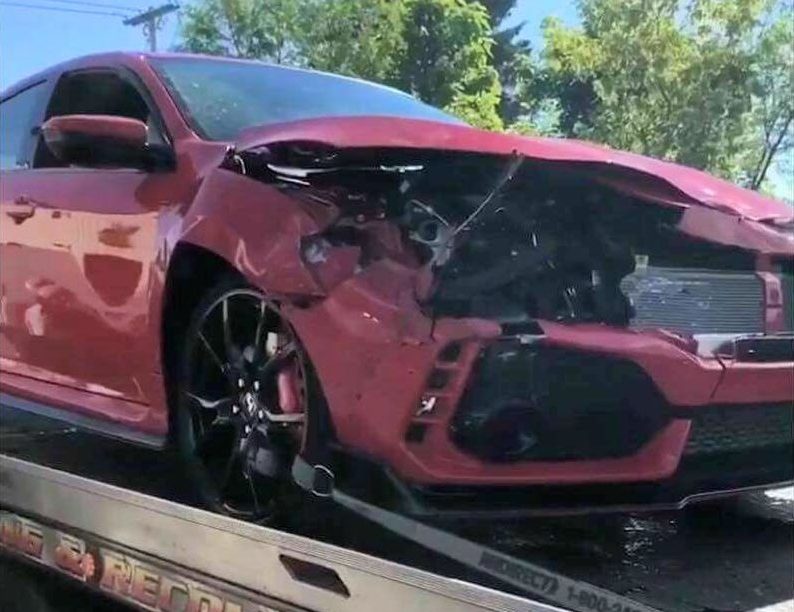 Honda-tech.com 2017 New Honda Civic Type R Crash Crashed Wreck FK8 Totaled Part Out