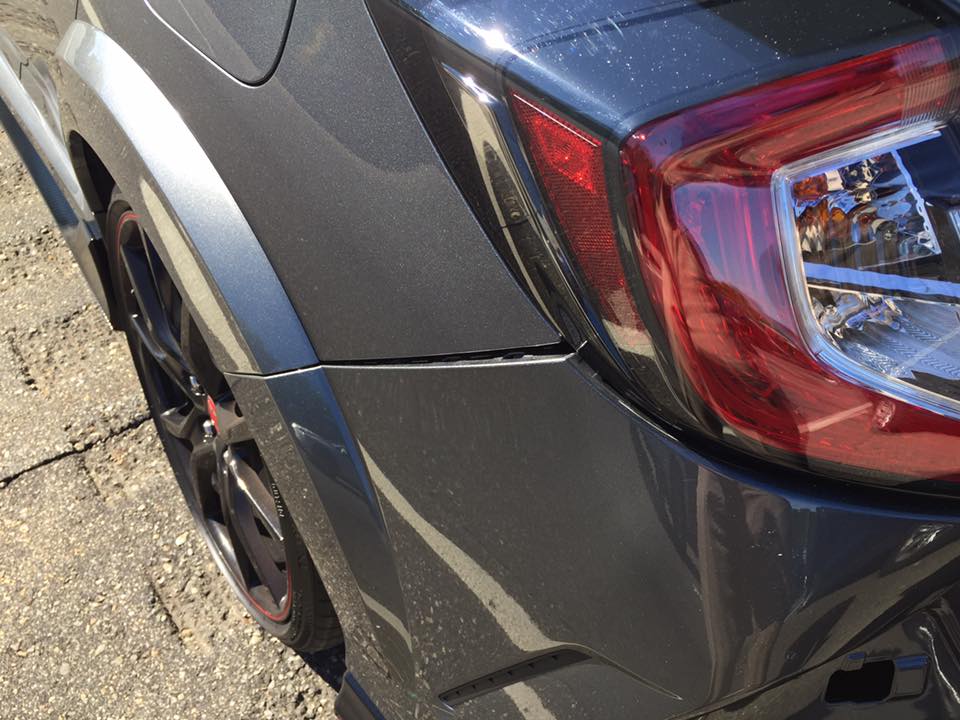 Brand New Civic Type R Gets Rear Ended Leaving Dealership