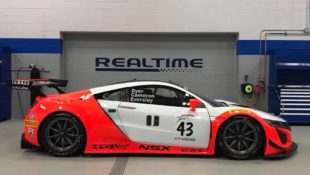 Honda-tech.com RealTime Racing Acura NSX GT3 Throwback Livery 8 Hours Laguna Seca Race