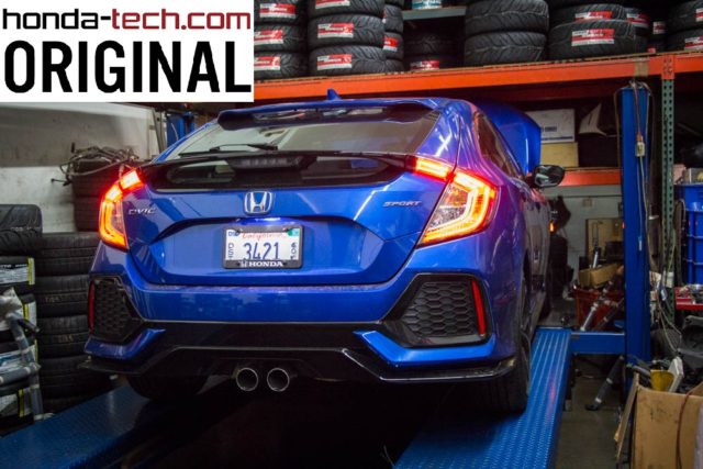 Honda-tech.com 2017 Honda Civic Sport hatchback 1.5T L15B7 turbo dyno stock