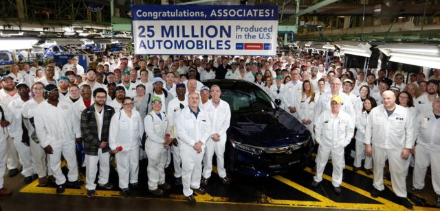 Honda-tech.como 2018 Honda Accord U.S. Manufacturing 25 millionth vehicle produced