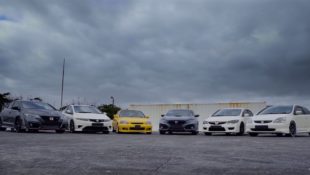 All generations of Civic Type R together.