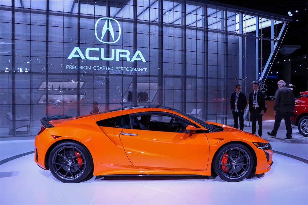 Acura NSX in orange.