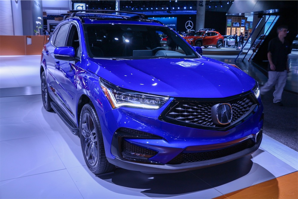 Acura RDX A-Spec in blue.