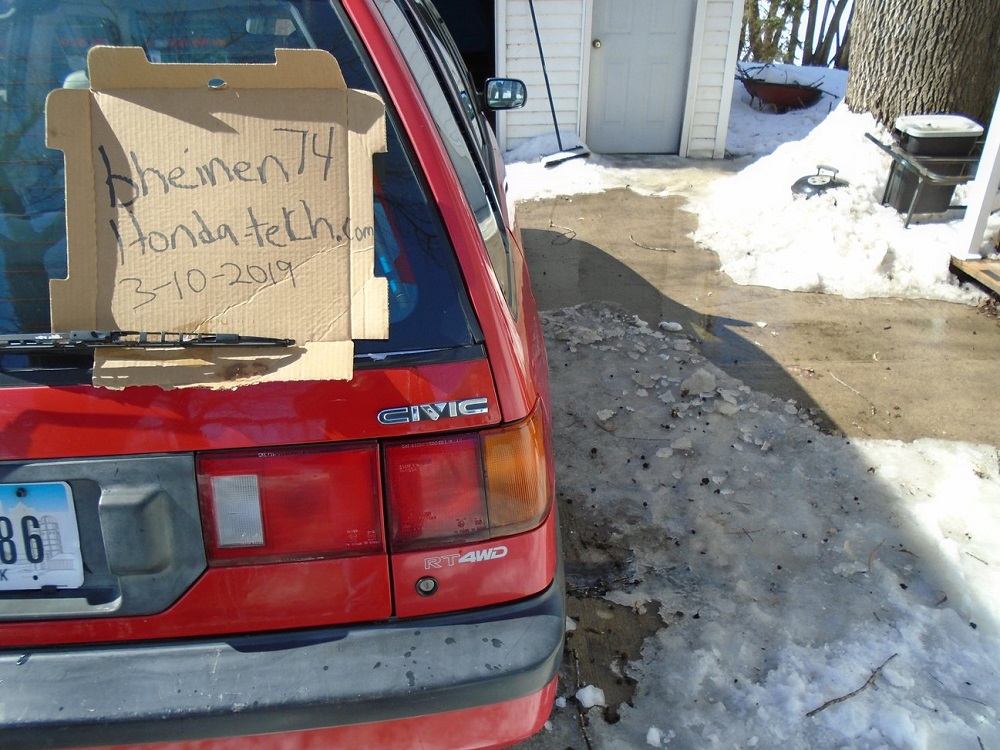 1991 Honda Civic RT4WD 6 Speed Manual Wagon for Sale