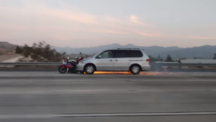 Wild Honda Odyssey Hit & Run Caught on Camera