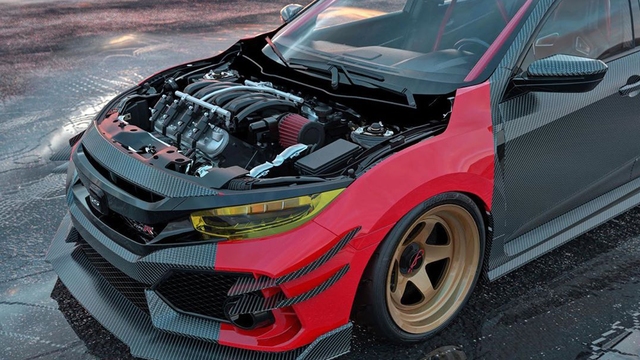Civic Type R Gets LS4 Swap Because Nothing is Sacred
