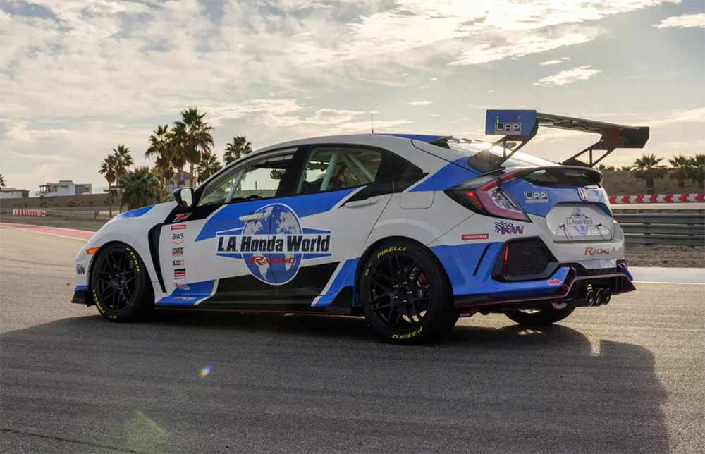 Attacking the Track in the Honda HPD Civic Type R TC Race Car