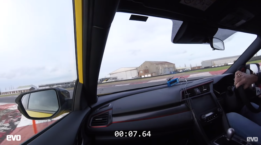 Adam Towler Driving Honda Civic Type R Limited Edition on Track a Bedford Autodrome