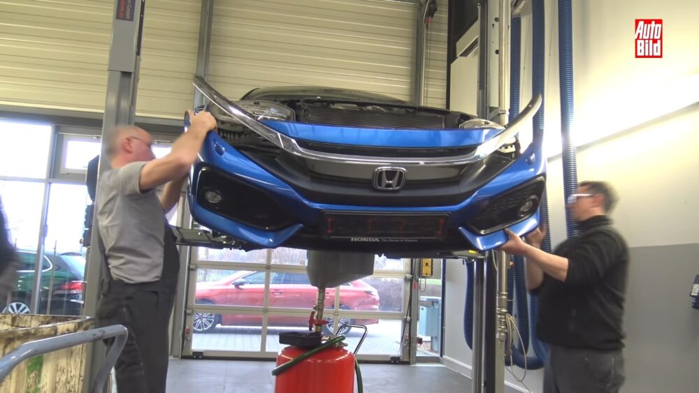 2018 Honda Civic Hatchback Bumper Removal Teardown