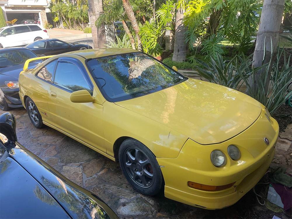 2000 Integra Type R Phoenix Yellow Hammered Thrased San Diego California